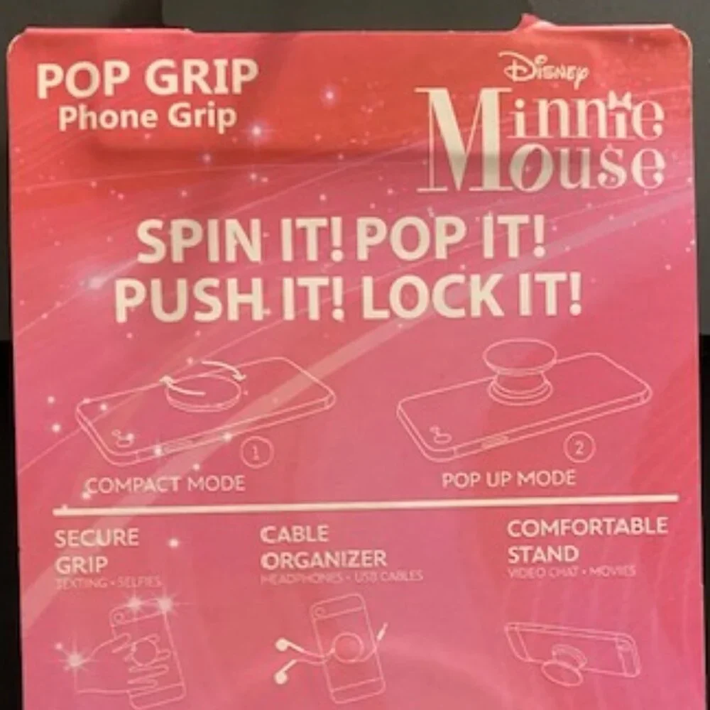 Pop Grip: Throw back Disney Spin Pop *Minnie Mouse*